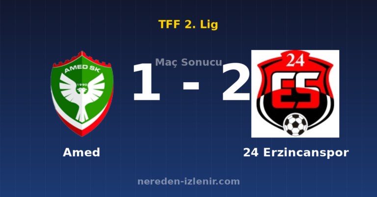 Amed 1-2 24 Erzincanspor
