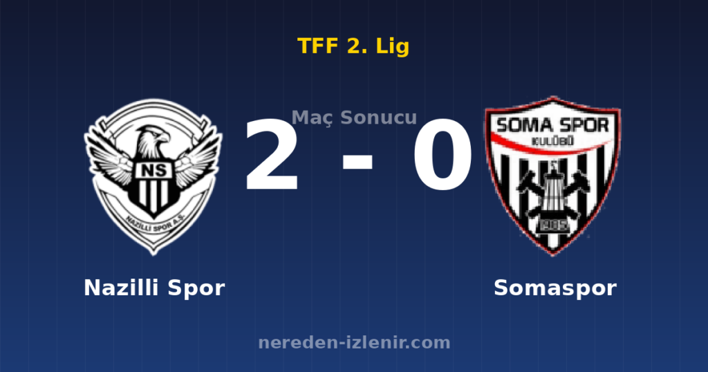 Nazilli Spor 2-0 Somaspor