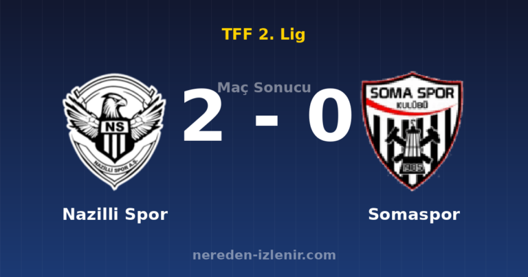 Nazilli Spor 2-0 Somaspor