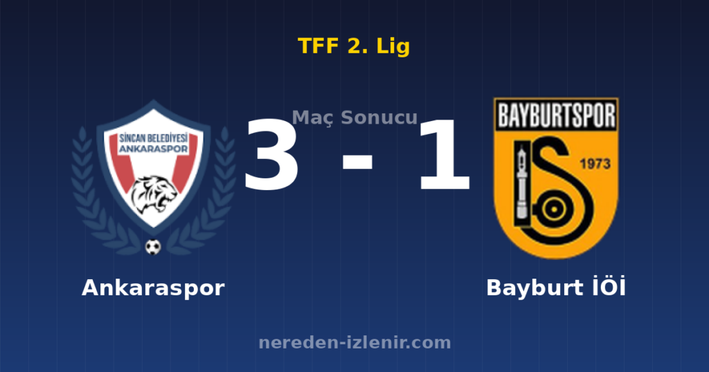 Ankaraspor 3-1 Bayburt İÖİ