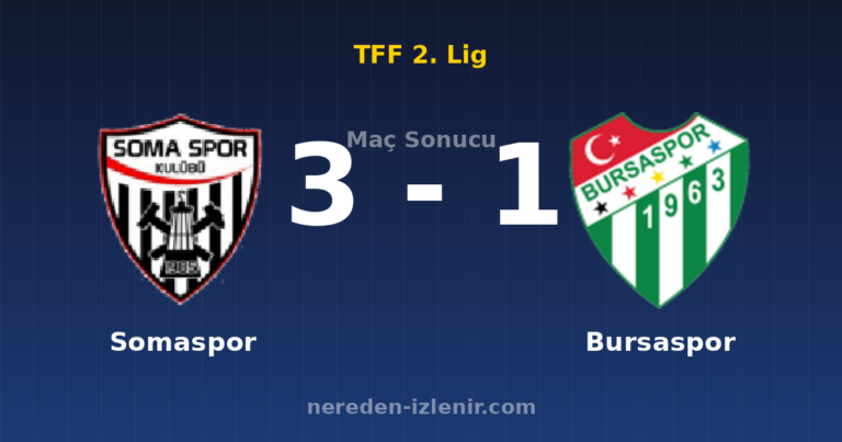 Somaspor 3-1 Bursaspor