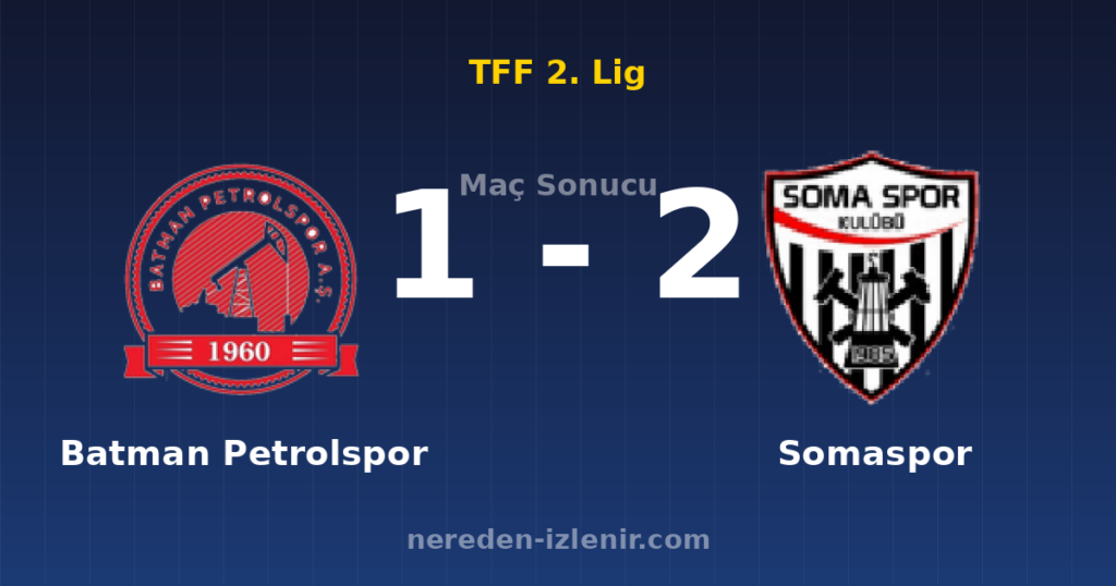 Batman Petrolspor 1-2 Somaspor