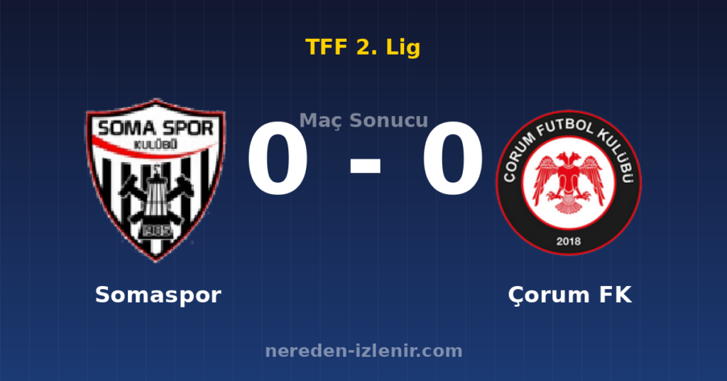 Somaspor 0-0 Çorum FK