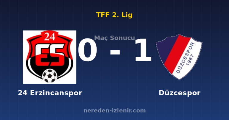 24 Erzincanspor 0-1 Düzcespor