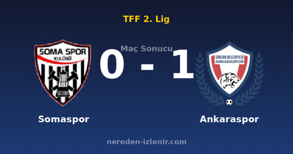 Somaspor 0-1 Ankaraspor