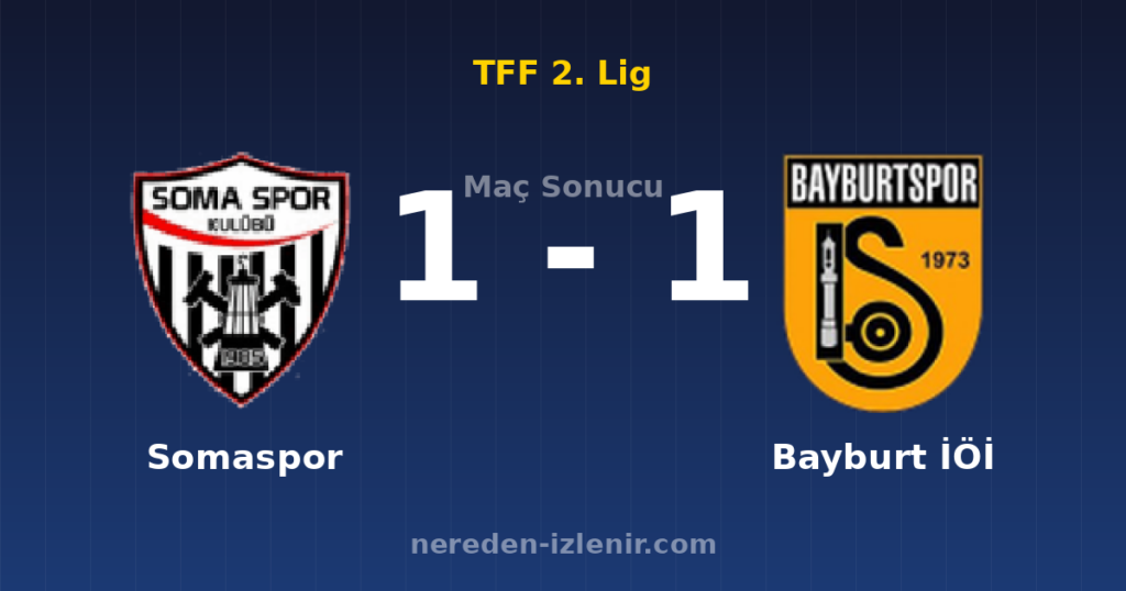 Somaspor 1-1 Bayburt İÖİ