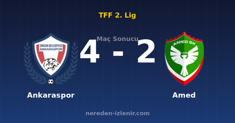 Ankaraspor 4-2 Amed