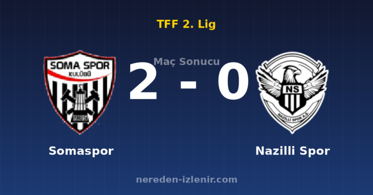 Somaspor 2-0 Nazilli Spor