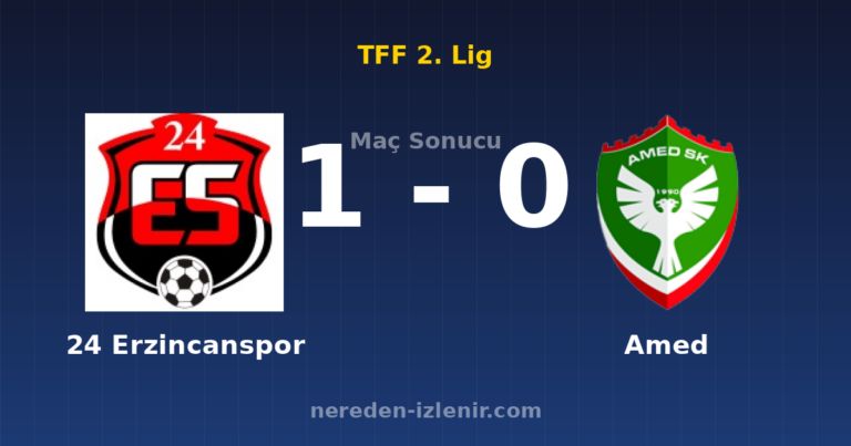 24 Erzincanspor 1-0 Amed