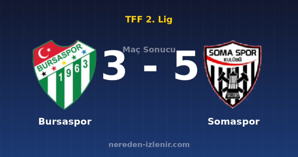 Bursaspor 3-5 Somaspor
