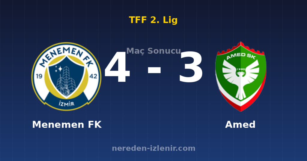 Menemen FK 4-3 Amed