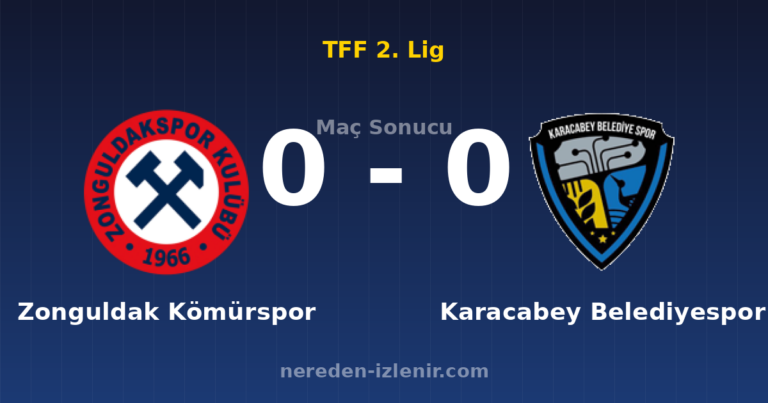 Zonguldak Kömürspor 0-0 Karacabey Belediyespor