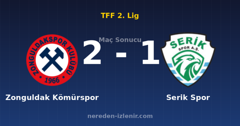 Zonguldak Kömürspor 2-1 Serik Spor