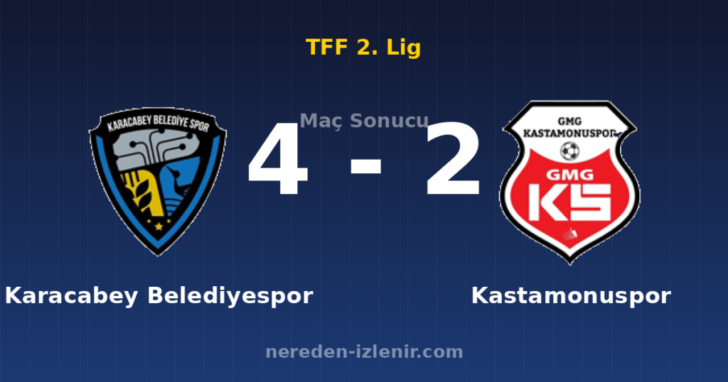 Karacabey Belediyespor 4-2 Kastamonuspor