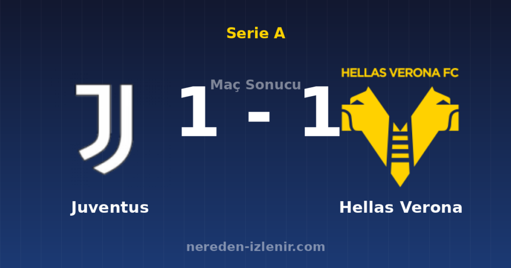 Juventus 1-1 Hellas Verona
