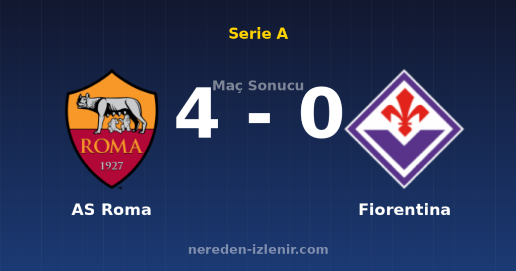 AS Roma 4-0 Fiorentina