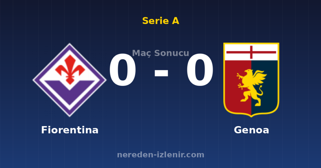 Fiorentina 0-0 Genoa