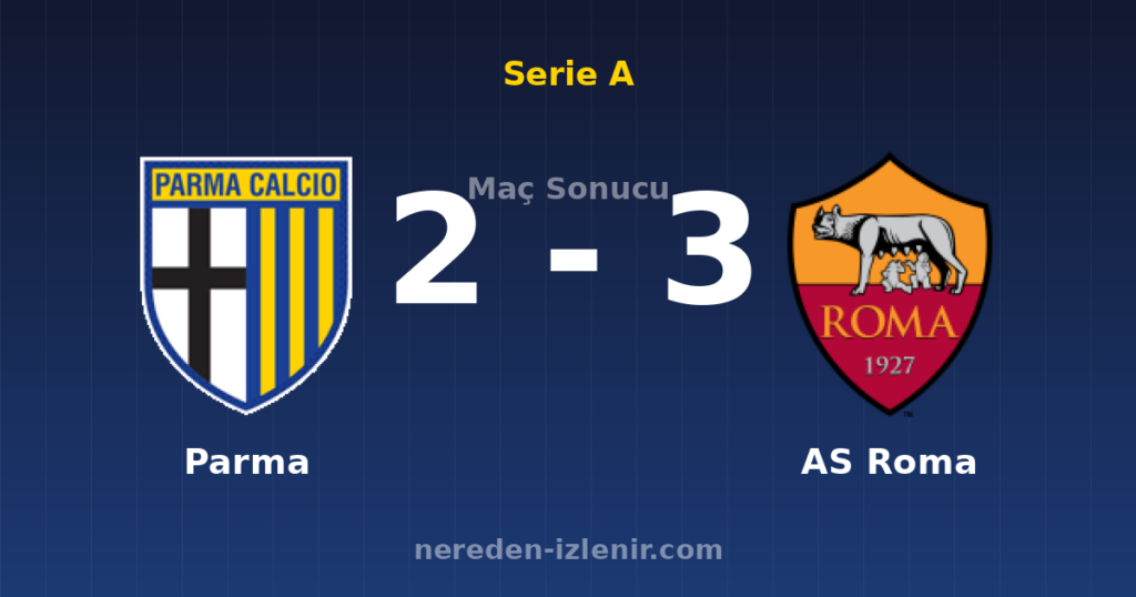 Parma 2-3 AS Roma