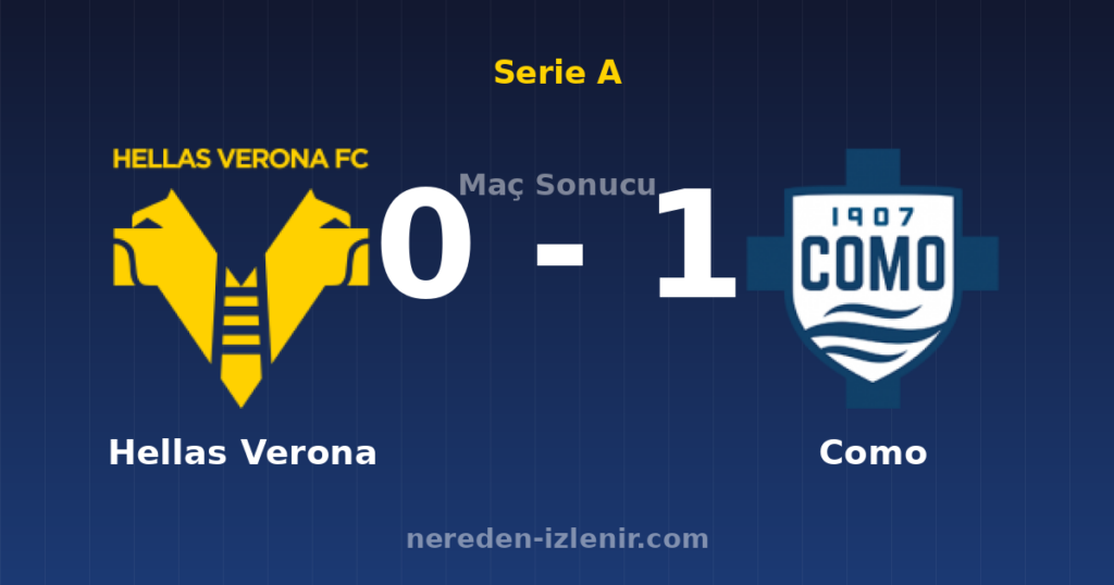 Hellas Verona 0-1 Como