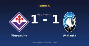 Fiorentina 1-1 Atalanta