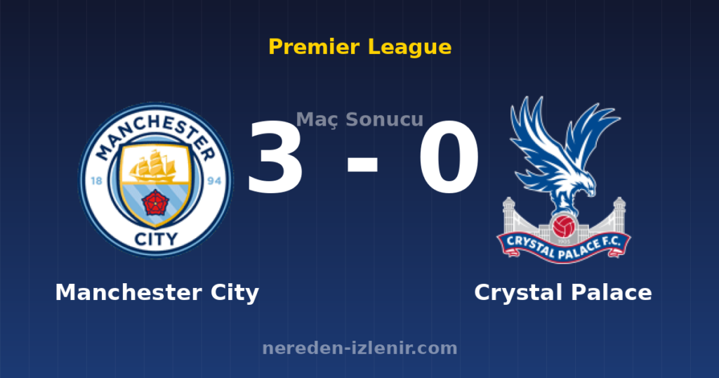 Manchester City 3-0 Crystal Palace