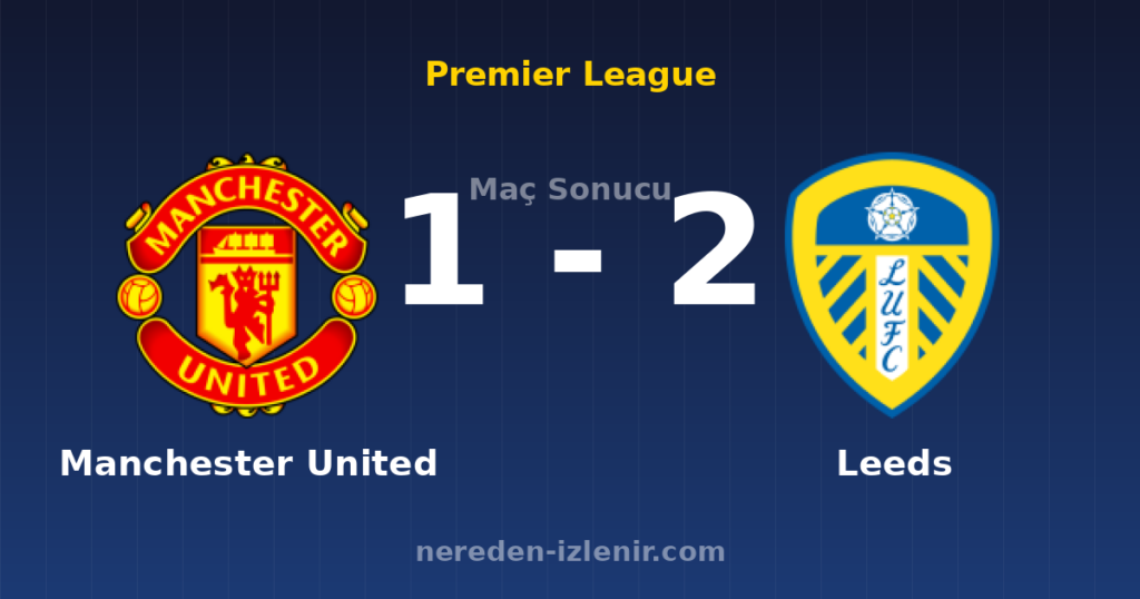 Manchester United 1-2 Leeds