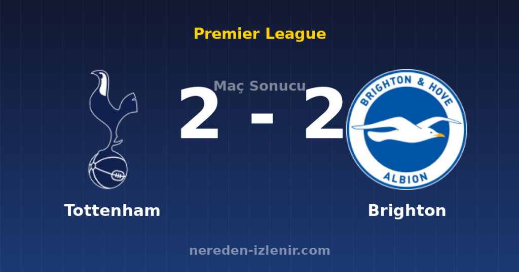Tottenham 2-2 Brighton