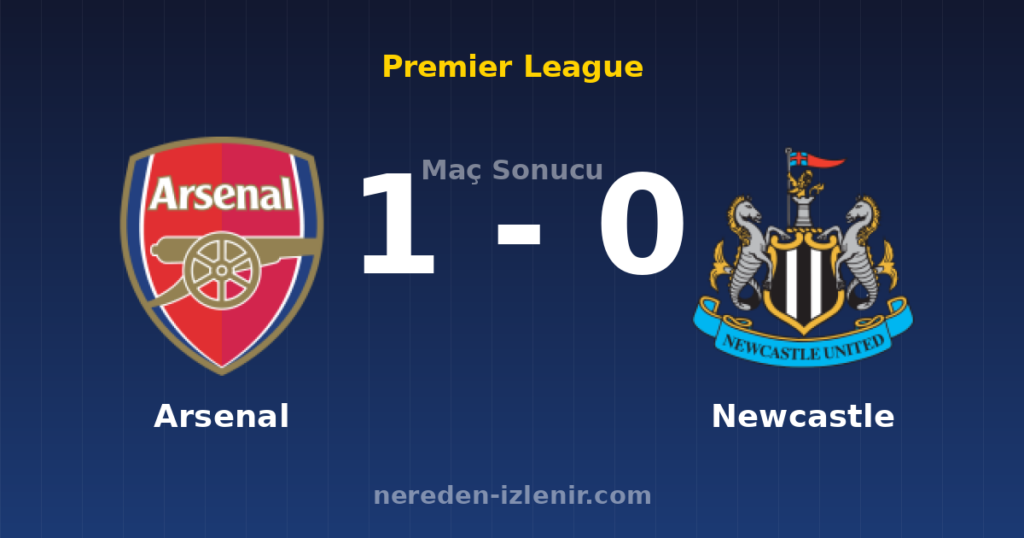 Arsenal 1-0 Newcastle