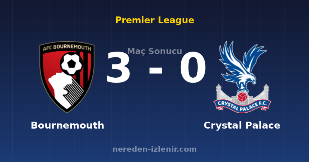 Bournemouth 3-0 Crystal Palace
