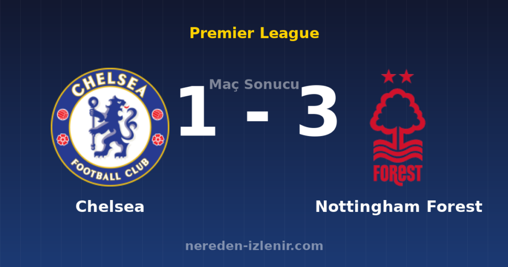 Chelsea 1-3 Nottingham Forest