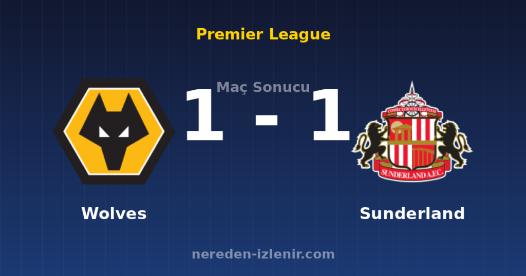 Wolves 1-1 Sunderland