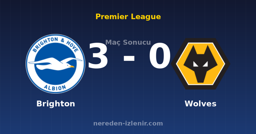 Brighton 3-0 Wolves