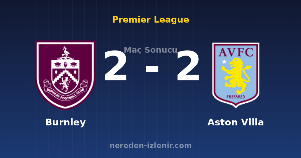 Burnley 2-2 Aston Villa