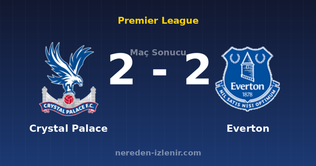 Crystal Palace 2-2 Everton