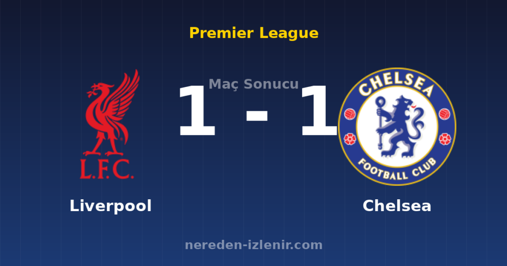 Liverpool 1-1 Chelsea