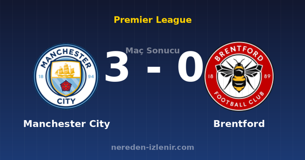 Manchester City 3-0 Brentford