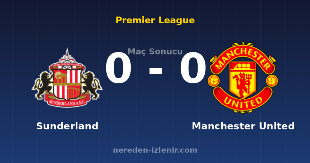 Sunderland 0-0 Manchester United