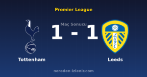 Tottenham 1-1 Leeds