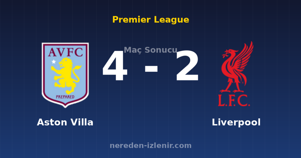 Aston Villa 4-2 Liverpool