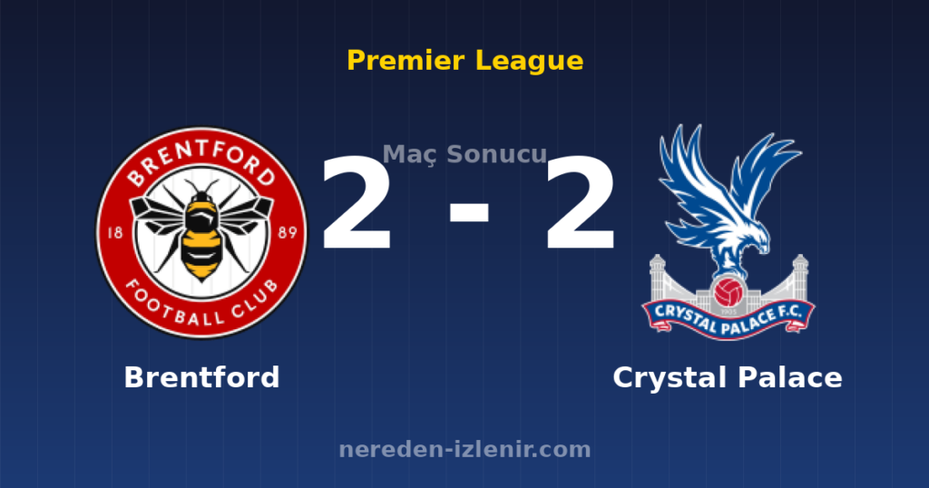 Brentford 2-2 Crystal Palace