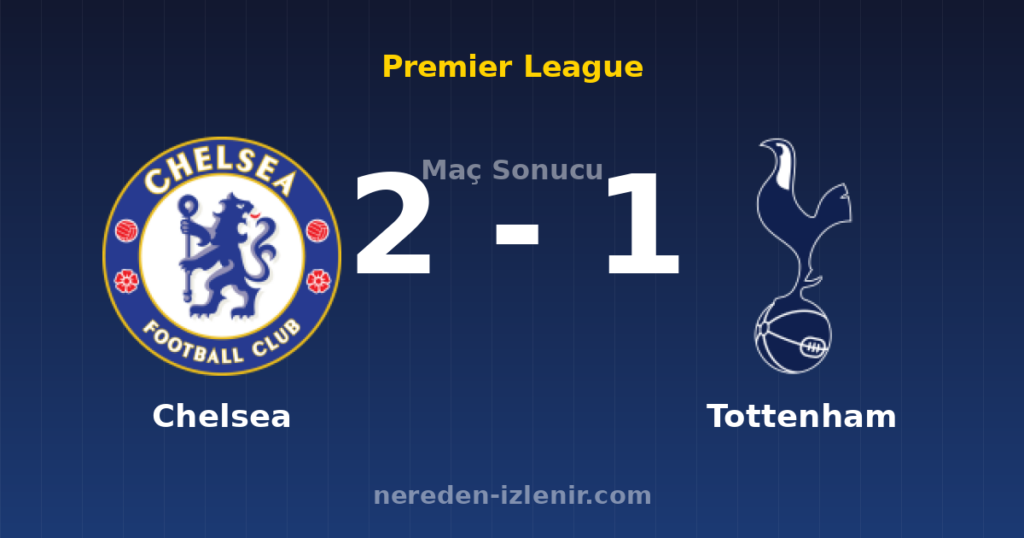 Chelsea 2-1 Tottenham