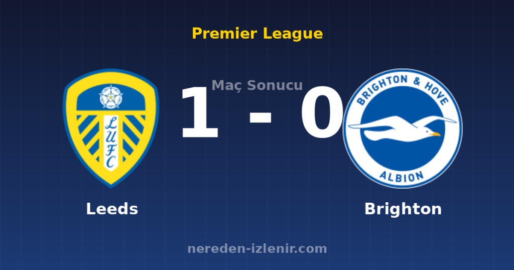Leeds 1-0 Brighton
