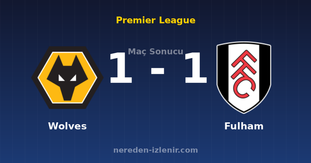 Wolves 1-1 Fulham