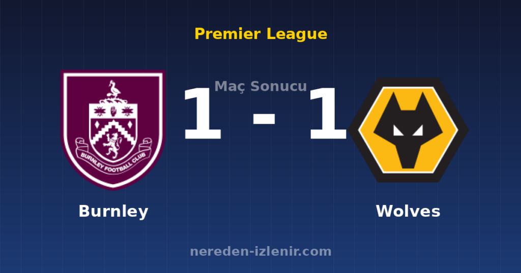 Burnley 1-1 Wolves