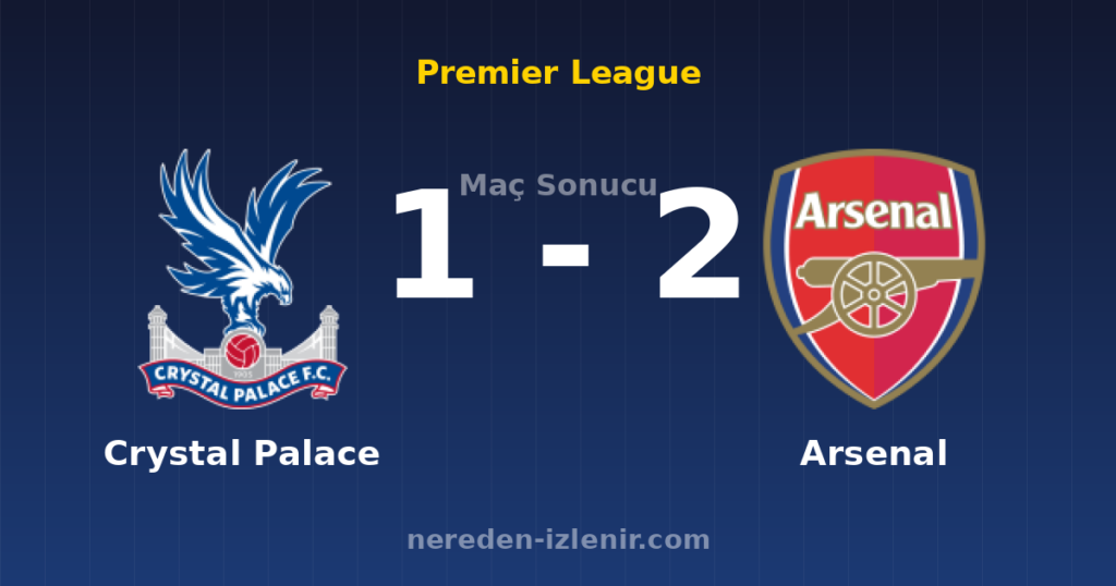 Crystal Palace 1-2 Arsenal
