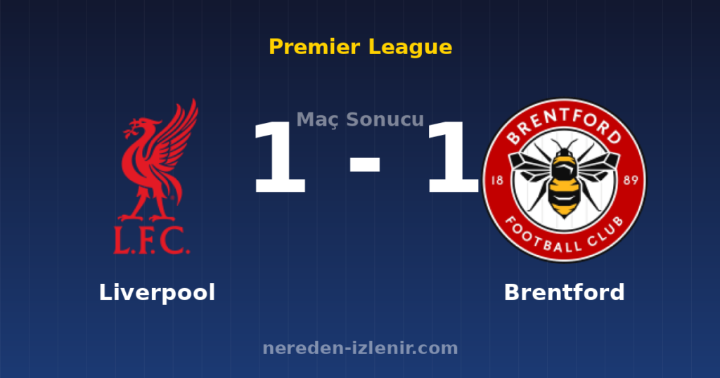 Liverpool 1-1 Brentford