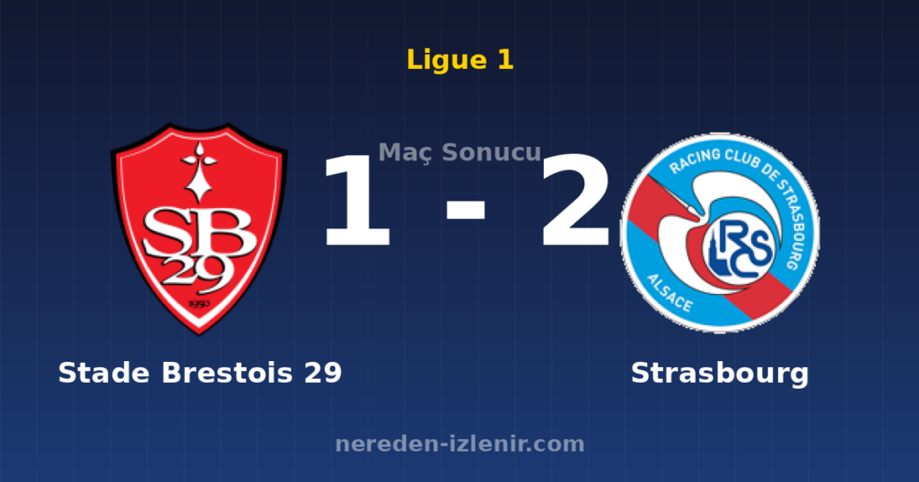 Stade Brestois 29 1-2 Strasbourg