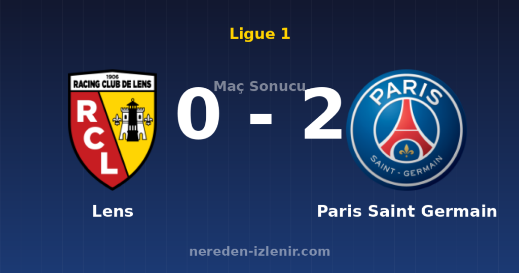 Lens 0-2 Paris Saint Germain