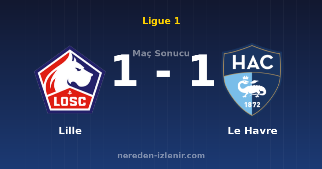 Lille 1-1 Le Havre