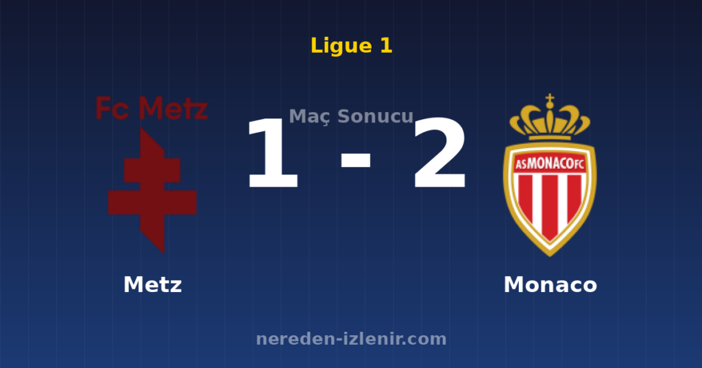 Metz 1-2 Monaco